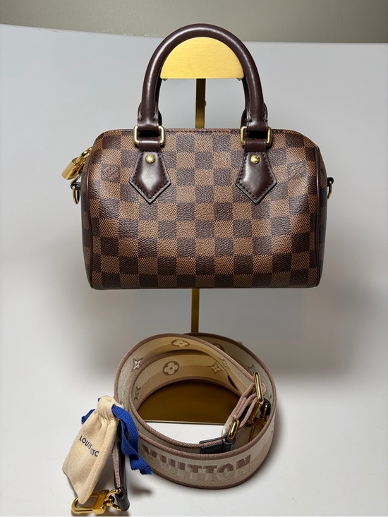 Louis Vuitton Handbags - SOLD Louis Vuitton Speedy 20 Bandouliere Damier Ebene w/COA, dust bag & box
